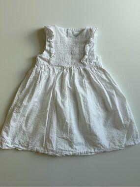 Edgehill Collection Toddler Girl Cotton White Dress - Size 3T